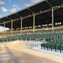 Outdoor sports seating in Central Iowa.